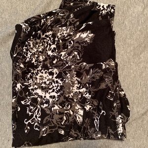 Lularoe black and white floral